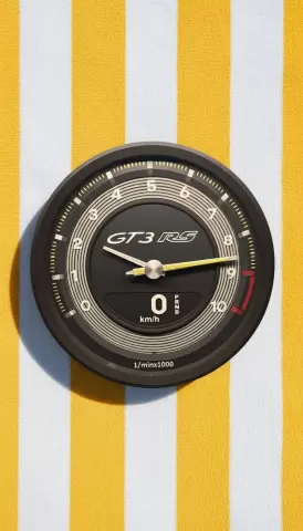 PORSCHE GT3RS 992 Wall Tachometer Clock
