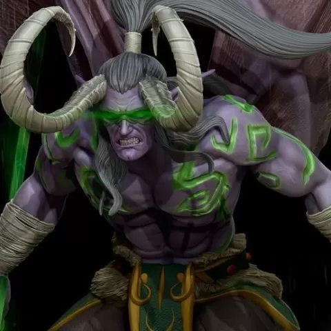 ILLIDAN STORMRAGE STL 3D print model