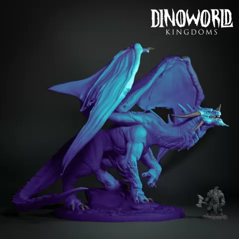 Blue dragon master by Dinoworld
