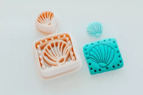 Dotted Shell Clay Cutter Set