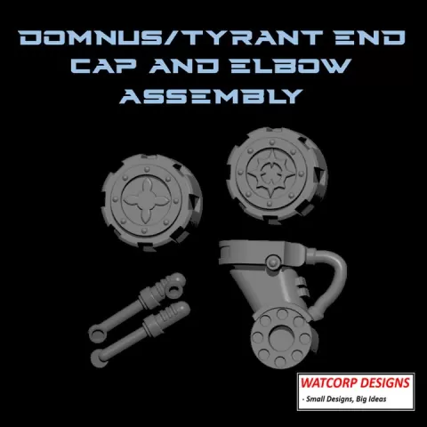 Dominus/Tyrant compatible Weapon end caps by Watcorp Designs