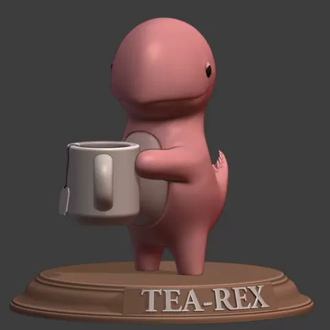 Tea-Rex figure