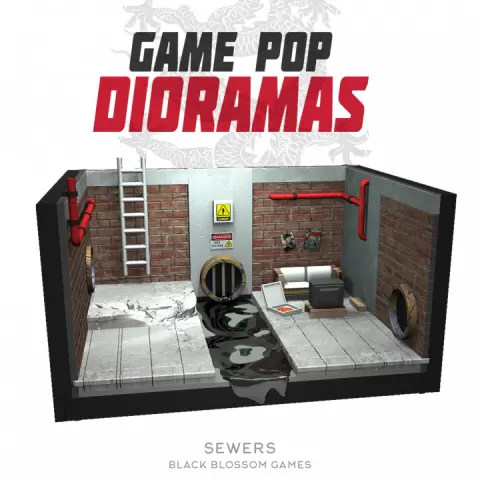 DRM009 Sewers Diorama :: Game Pop Dioramas :: Black Blossom Games by Black Blossom Games