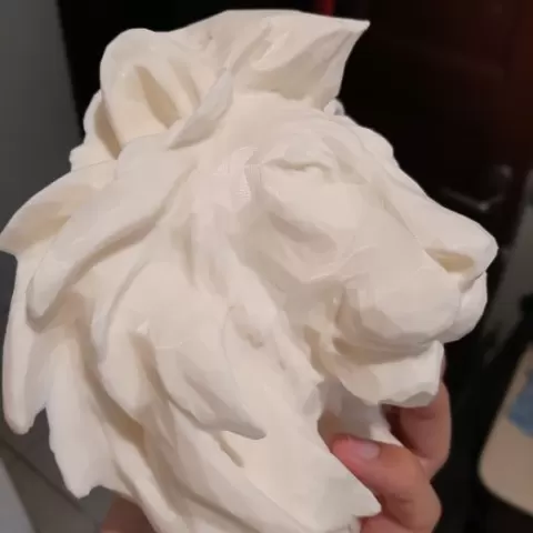 LION HEAD LOW POLY