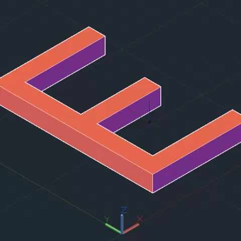 Letter E