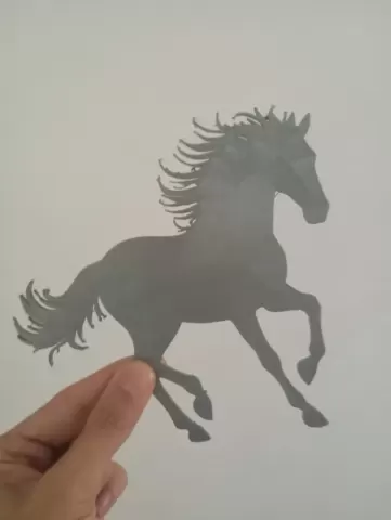 2D HORSE RUNNING WALL ART