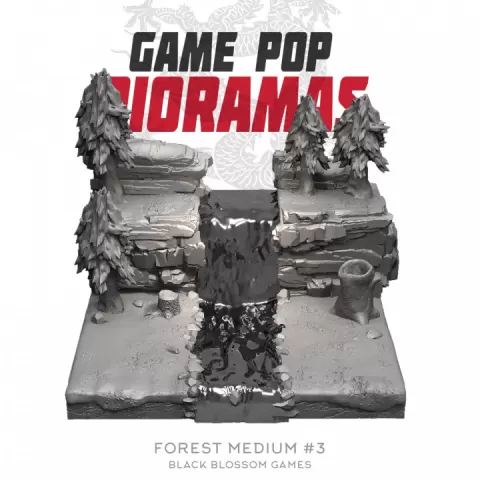 DRM003 Forest M #3 Diorama :: Game Pop Dioramas :: Black Blossom Games by Black Blossom Games