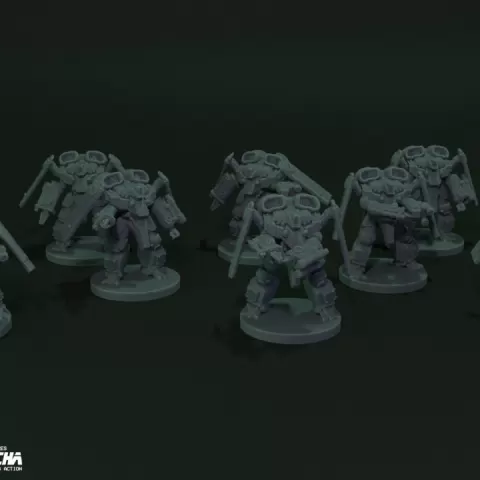 MADOX-01 Hardsuit Team by MicroMecha