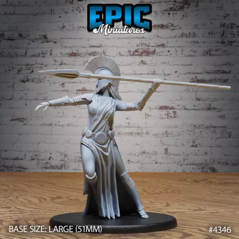 Goddess Athena Avatar Throwing / Ancient Greek Warrior / Olympian Hero / Roman Myth War God / Olympus Female Guard / Mythology Encounter by Epic-Miniatures