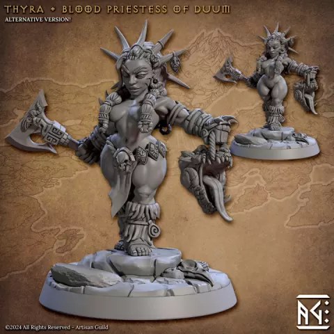Thyra - Blood Priestess of Duum - Pinup (The Quest for Goldvein) by Artisan Guild