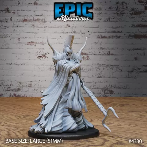 God Hades Avatar Spear / Underworld King / Hell Overlord / Ancient Greek General / Roman Myth Demon Lord by Epic-Miniatures