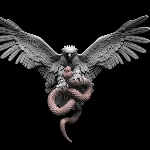 EAGLE AND SNAKE by Dmitry Tishchenkov