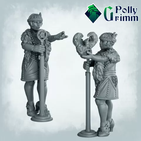 Fantasy miniatures for tabletop games. Mississippi Nights. Voodoo set. Erzulie singer by PollyGrimm