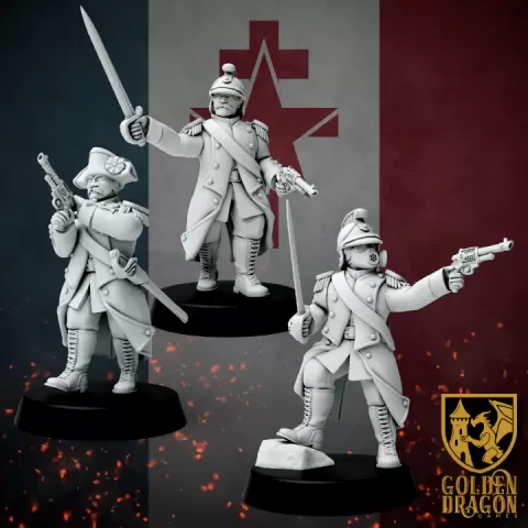 New French Republic - Infantry Commissaire by Golden Dragon Games