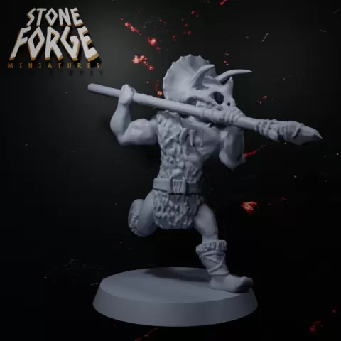 Rock Clan Spear Warrior by Stone Forge