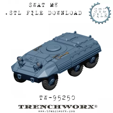 1980s SWAT M8 Armored Car 'The Quarterback' by Trenchworx LLC