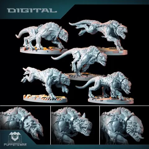Barghest Fiends by Puppetswar Miniatures