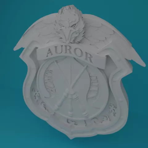 Auror embossed badge by Antony Ho
