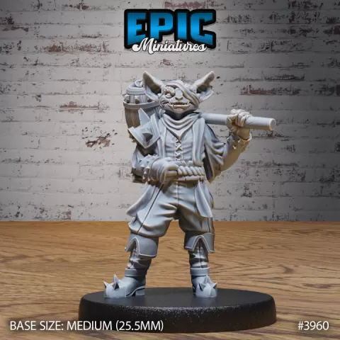 Kobold Pirate Hammer / Draconic Lizard Corsair / Water Bandit / Ship Master / Dragon Servant / Dragonkin / Sea & Ocean Encounter by Epic-Miniatures