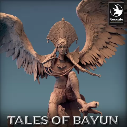Harpy Alkonost Attack by Rescale Miniatures