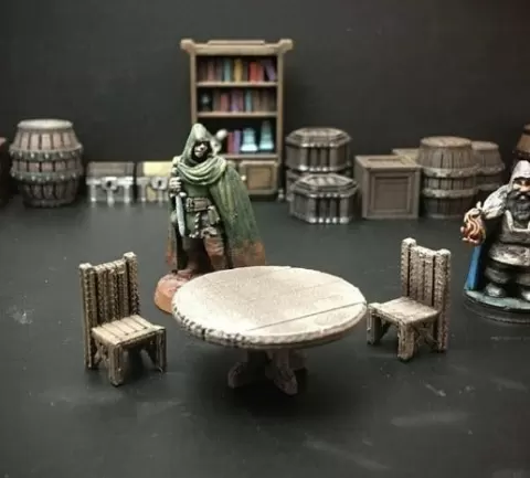 Delving Decor: Tavern Table (28mm/Heroic scale)