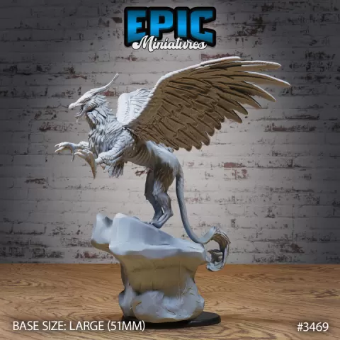 Longbeak Griffin Attack / Gryphon / Heavenly Flying Beast / Lion Eagle Hybrid / Royal Knight Mount / Castle Encounter by Epic-Miniatures