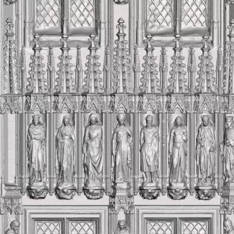 Brussels Town Hall - statues by Rogez Benoit
