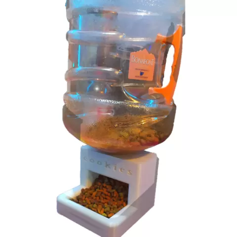 Automatic feeder for small dogs