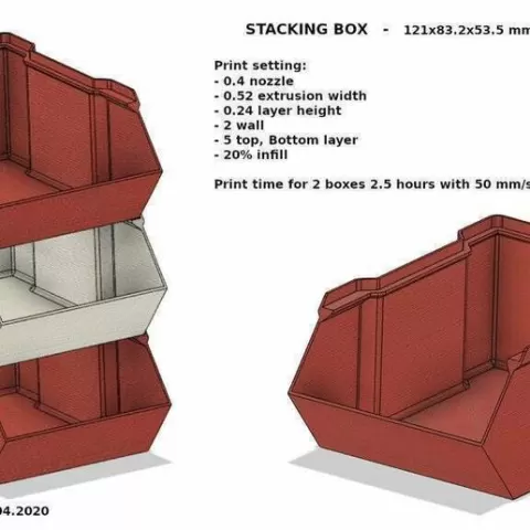 Stacking box - garage 80x120x50