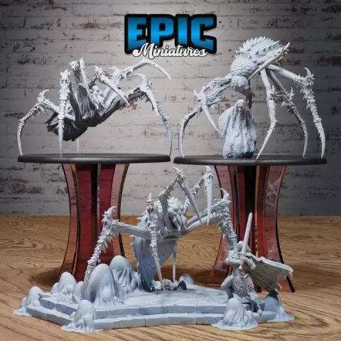 Giant Jungle Spider Set / Evil Arachnid Tribe / Forest Crawler / Jungle Beast / Wild Animal Encounter by Epic-Miniatures