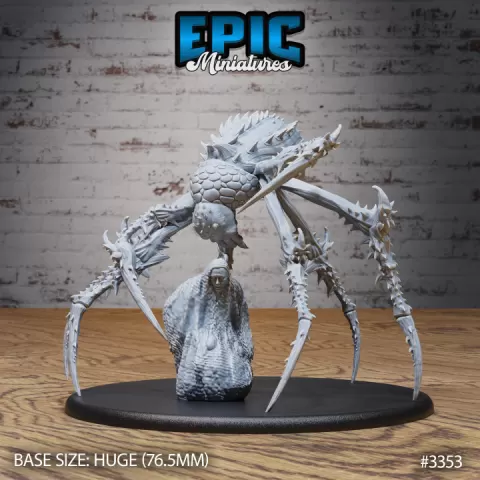 Giant Jungle Spider Victim / Evil Arachnid Tribe / Forest Crawler / Jungle Beast / Wild Animal Encounter by Epic-Miniatures