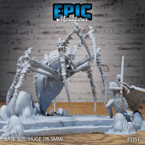 Giant Jungle Spider / Evil Arachnid Tribe / Forest Crawler / Jungle Beast / Wild Animal Encounter by Epic-Miniatures