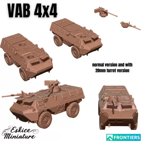 VAB 4x4 french armored transport - 28mm by Eskice Miniature - Aron