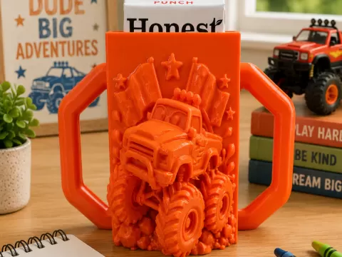 Monster Truck Juice Box Buddy / Holder
