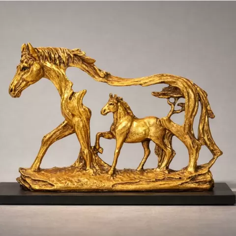 Horse Sculpture – Mother and Foal – Organic Art STL for 3D - 3Dspire