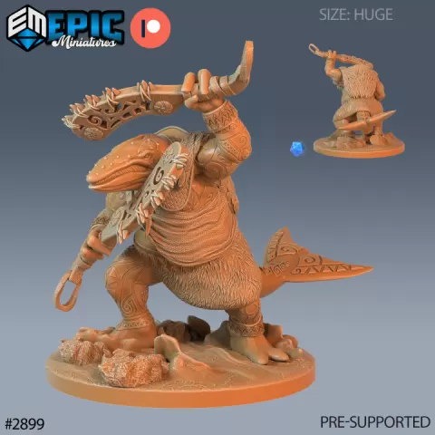 Whale Folk / Lord of the Sea / Water Beast / Aqua Tribe Warrior / Moby Dick / Underwater Encounter by Epic-Miniatures