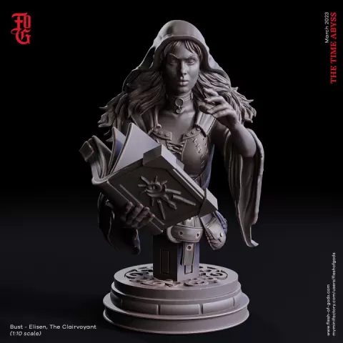 Elisen, The Clairvoyant - Bust by Flesh of Gods
