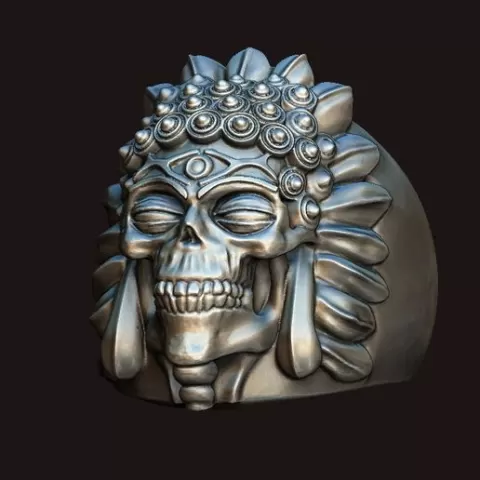 BUDDHA SKULL RING
