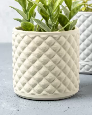 Diamond Quilted Planter