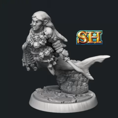 Wereshark Raider by Stonehaven Miniatures