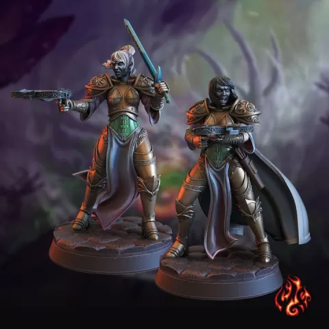 Silver Dragon Sisters by Crippled God Foundry