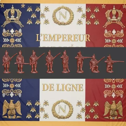28mm napoleonic French votigeurs1812-15 in campaign dress skirmishing by MC Miniatures