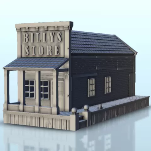 Wild West Billy's store - Six Gun Sound Desperado Old Chronicles Gunfight Gutshot Blackwater Gulch by Hartolia Miniatures