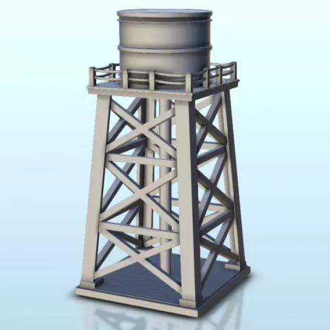 Wild West water tower - Six Gun Sound Desperado Old Chronicles Gunfight Gutshot Blackwater Gulch by Hartolia Miniatures