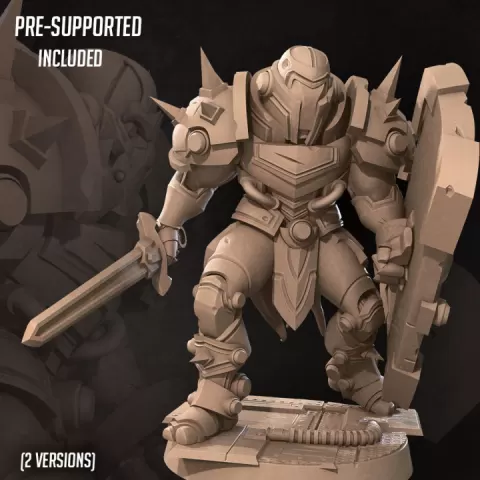 Warforged Warrior (2 Versions) by Bite the Bullet