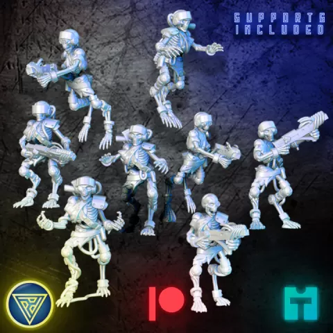 Hunter Skeleton Set by Print Paint Play