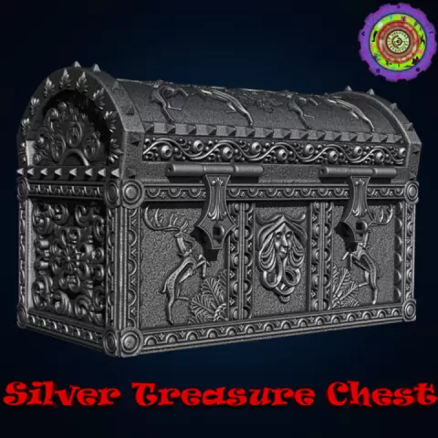 Silver Treasure Chest by C2Dwellers