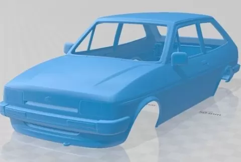 Fiesta 1983 Printable Body Car