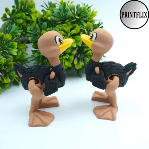FLEXI TINY OSTRICH - PRINTFLIX