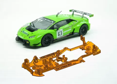 Order 3D print of PSCA00405 Chassis Carrera Lamborghini Huracan GT3 - Slot.it pod -Digital for $28.21